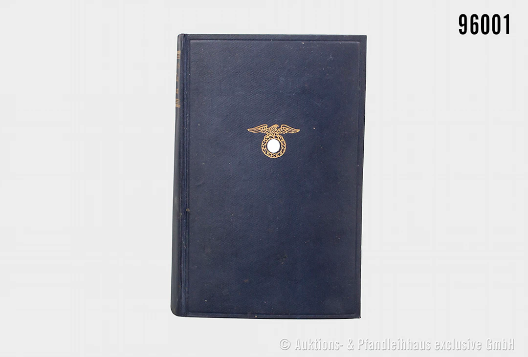 Adolf Hitler "Mein Kampf", blaue Leinenausführung von 1934, guter