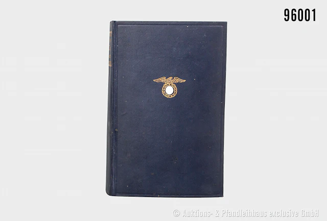 Adolf Hitler "Mein Kampf", blaue Leinenausführung von 1934, guter