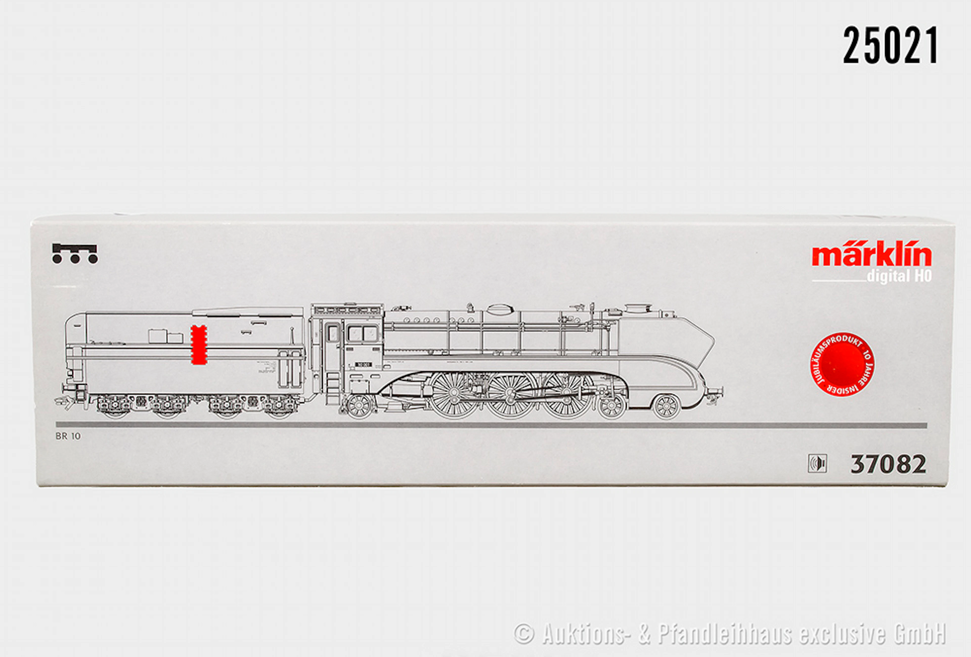 Märklin digital H0: 37082 Dampflok, DB, BN 10 001 (rot), Sound, Fahrwerksbeleuch