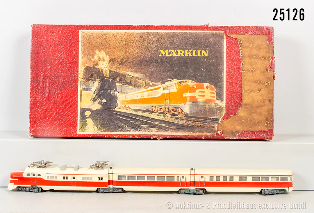Märklin H0: ST800 Typ 5 3-tlg. E-Triebzug, stellenw. ausgebessert