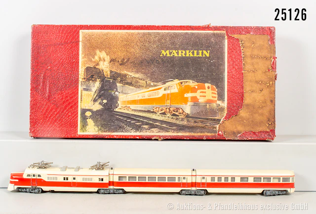 Märklin H0: ST800 Typ 5 3-tlg. E-Triebzug, stellenw. ausgebessert