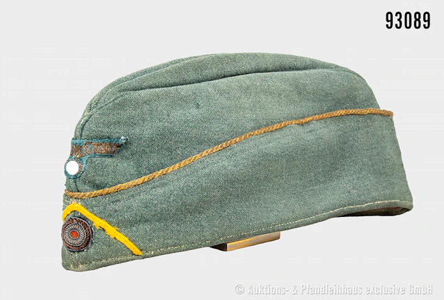 Schiffchen der Kriegsmarine, feldgraue Offiziersausf. der Marine-Landeinheiten