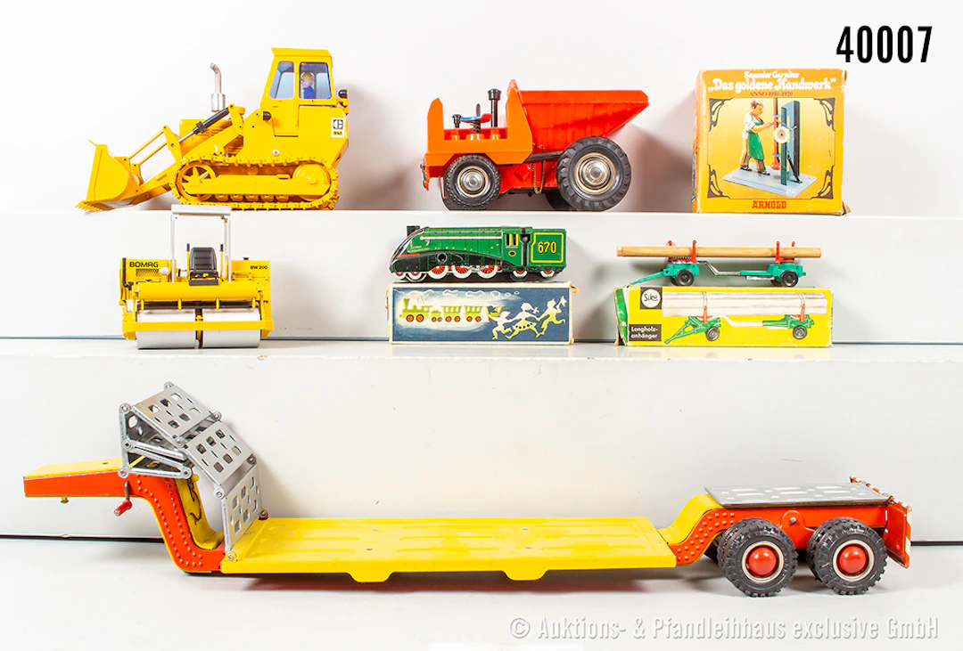 Konv. Fahrzeuge, Blech/ Metall/ Kunststoff, dabei Arnold Schwerlastwagen
