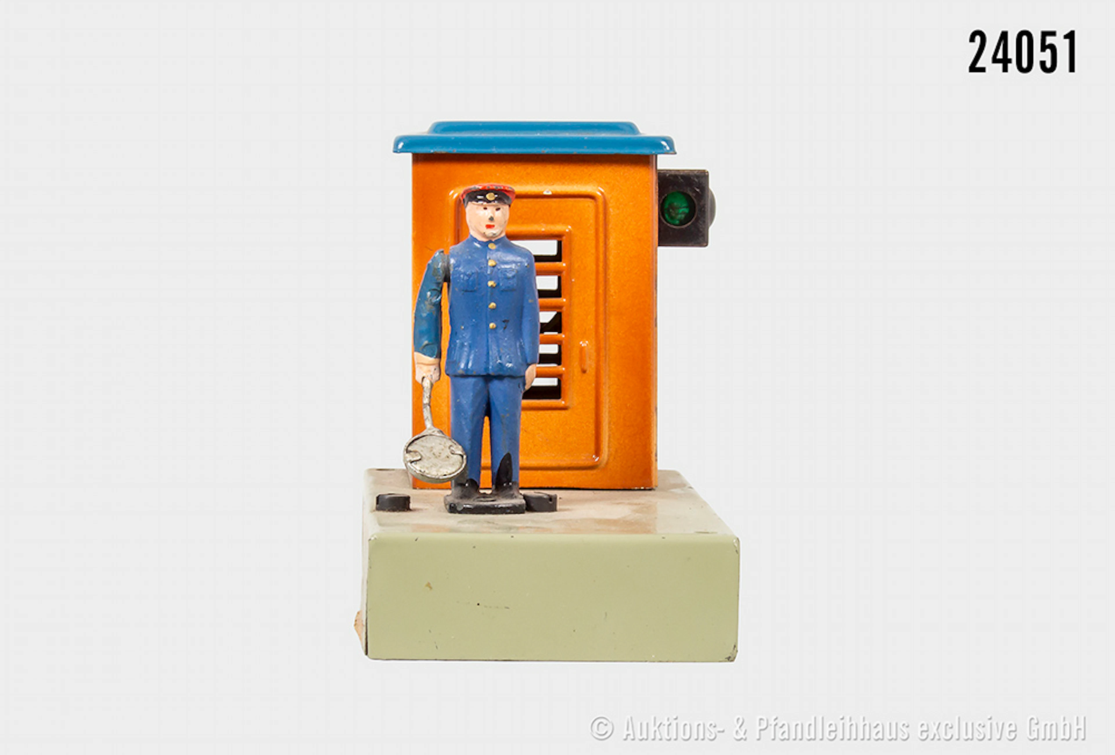 Märklin H0: 469.1 elektrischer Fahrdienstleiter, blaues Dach, orangene
