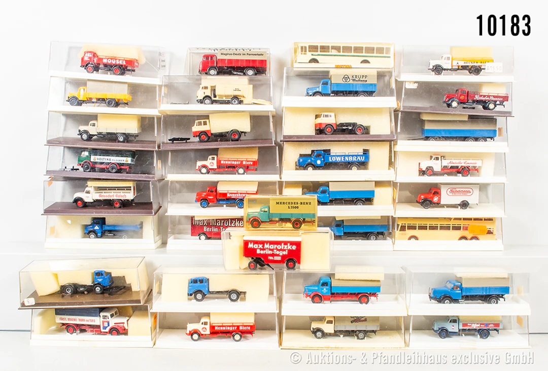 Brekina H0 Modellfahrzeuge, überwiegend Lkw, Z 1, OVP