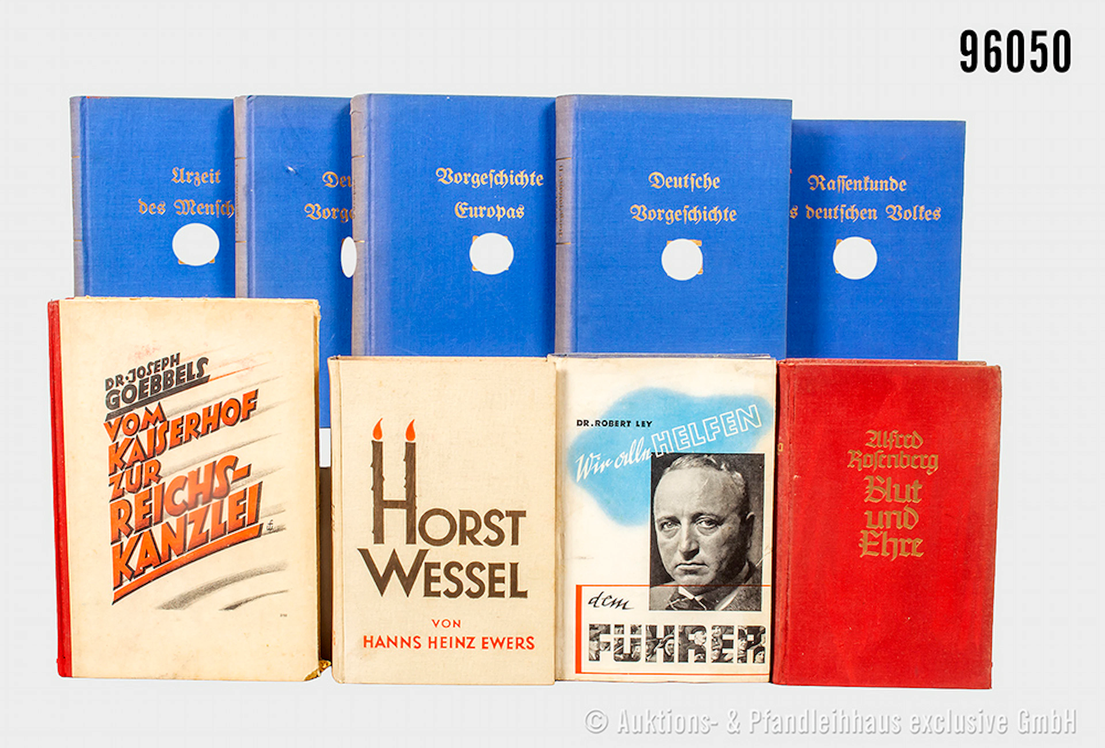 Konv. 5 Geschichtsbücher 1920er Jahre, sowie 4 Bücher 3. Reich, "Vom