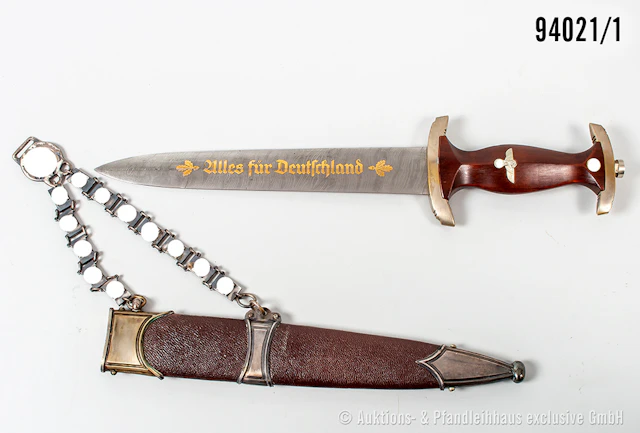 SA-Kettendolch, Hersteller "Eickhorn Solingen", Klingeninschrift "Alles