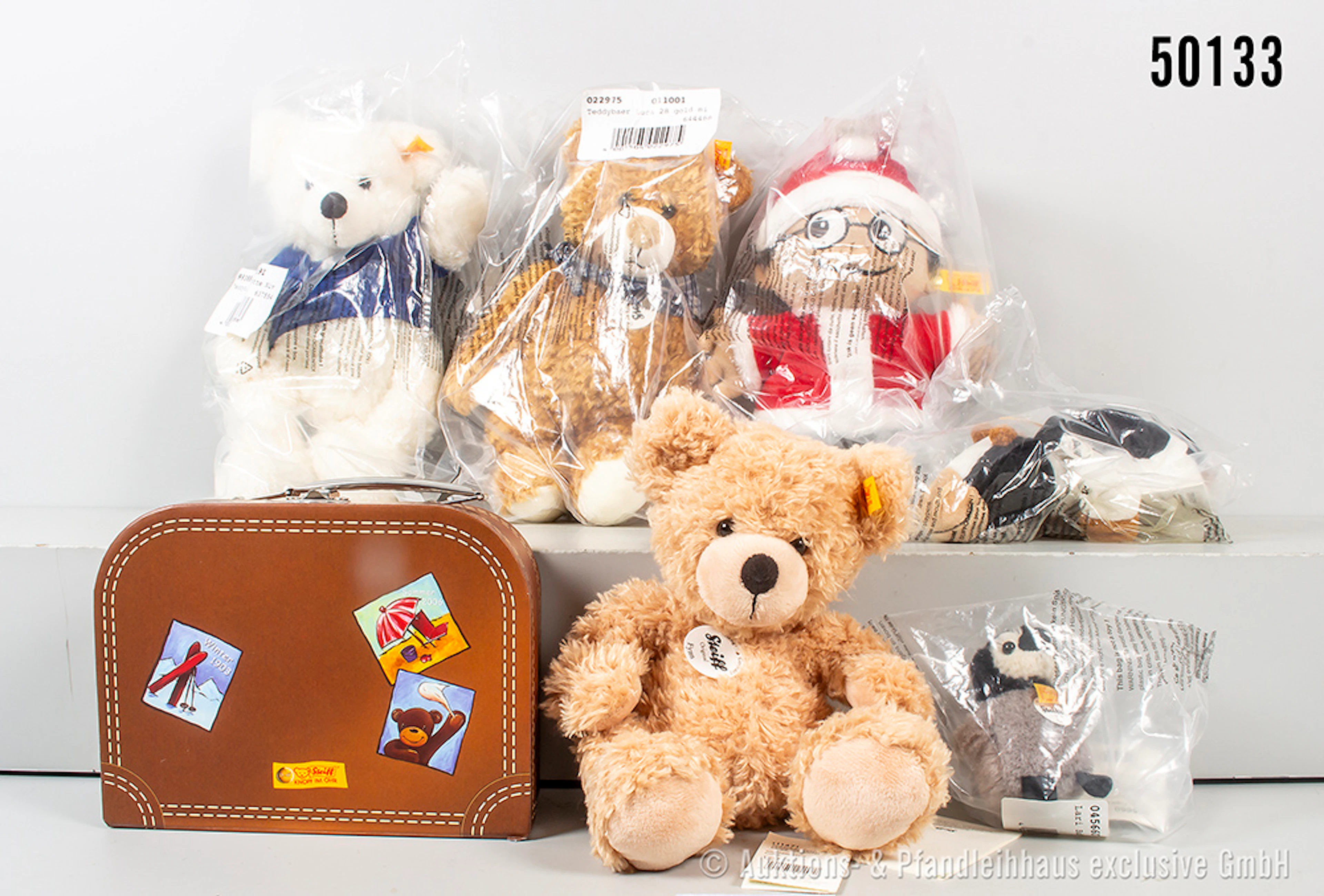 Steiff Tiere und Mainzelmännchen, 2x KFS, 4x KF, Teddy Luca, Nr. 022975