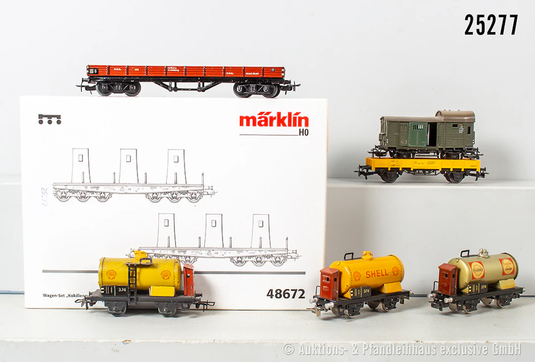 Märklin H0 Güterwagen: 48672 Wagen-Set "Kokillenguß" & 6x Güterwagen