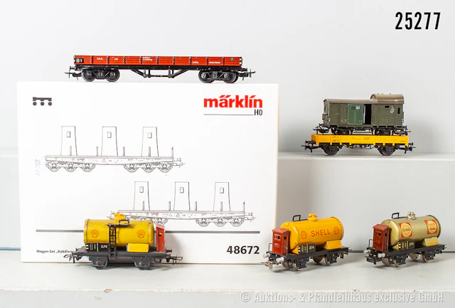 Märklin H0 Güterwagen: 48672 Wagen-Set "Kokillenguß" & 6x Güterwagen