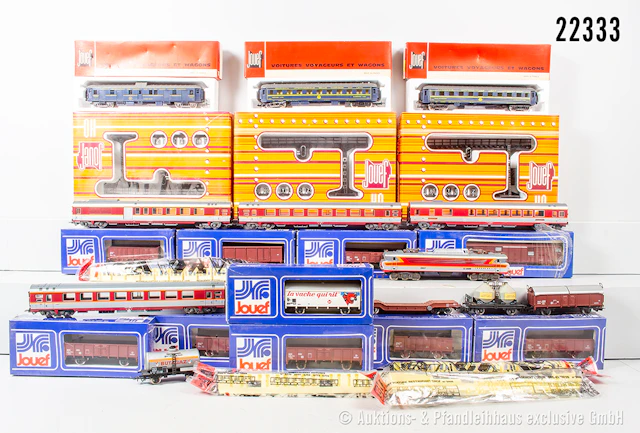 Jouef H0: E-Lok, SNCF, BN 6505 & 21x Wagen (4x mit Inneneinrichtung)