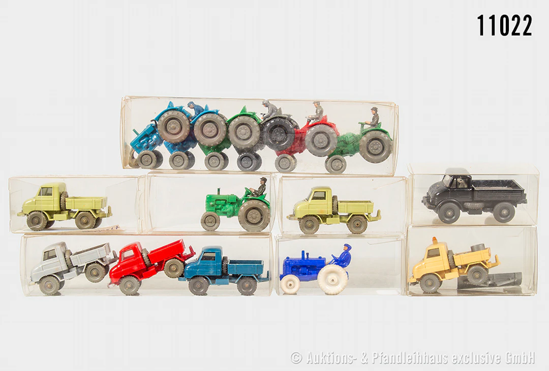 Wiking H0 Modellfahrzeuge, Traktor und Unimog, Z 1-3