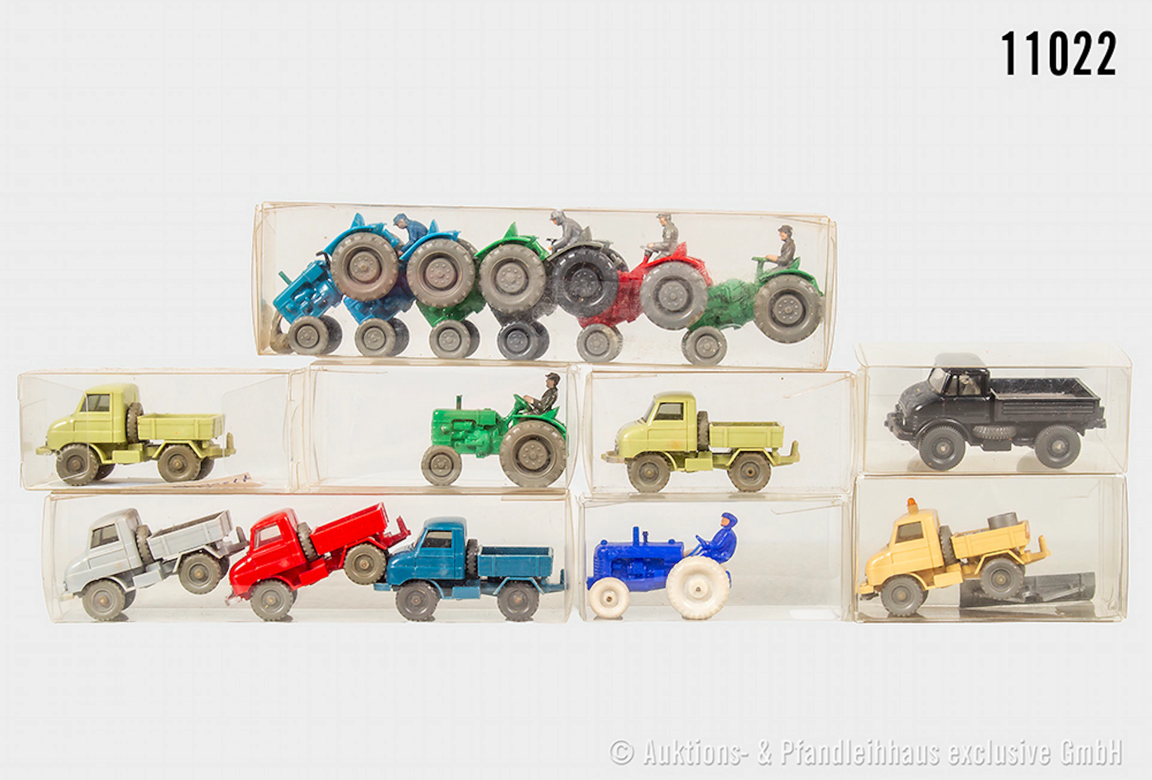 Wiking H0 Modellfahrzeuge, Traktor und Unimog, Z 1-3