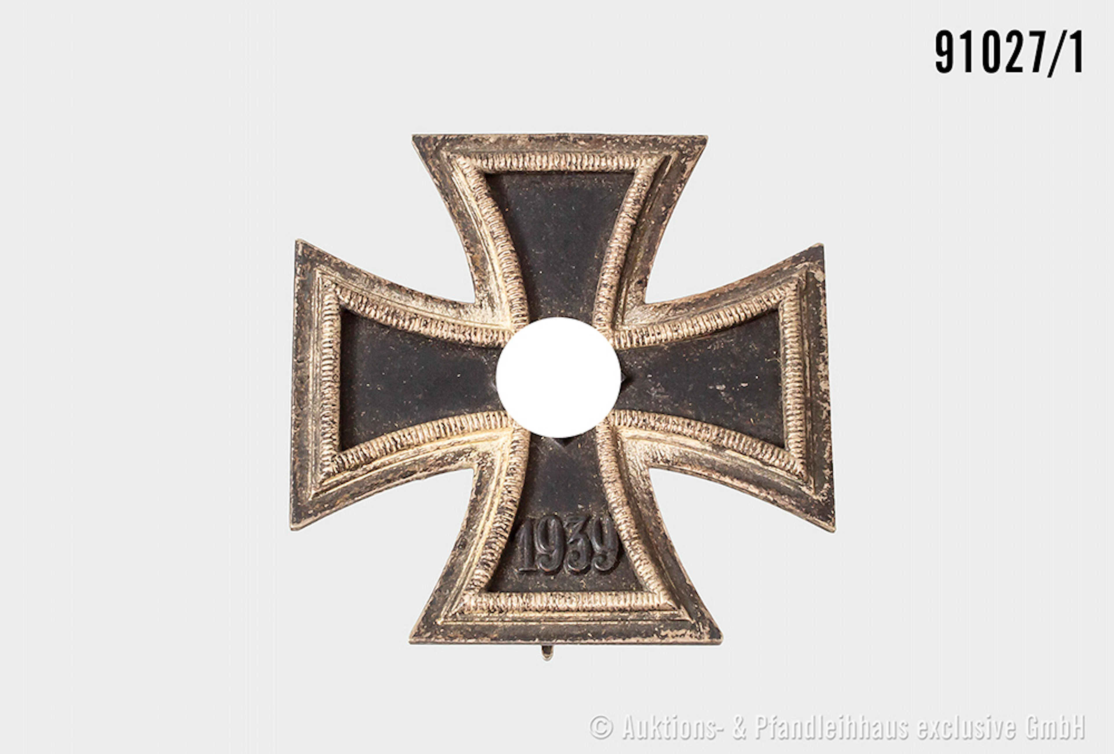 EK 1 1939, Hersteller "26" auf der Nadel, guter Zustand, mit Altersspuren