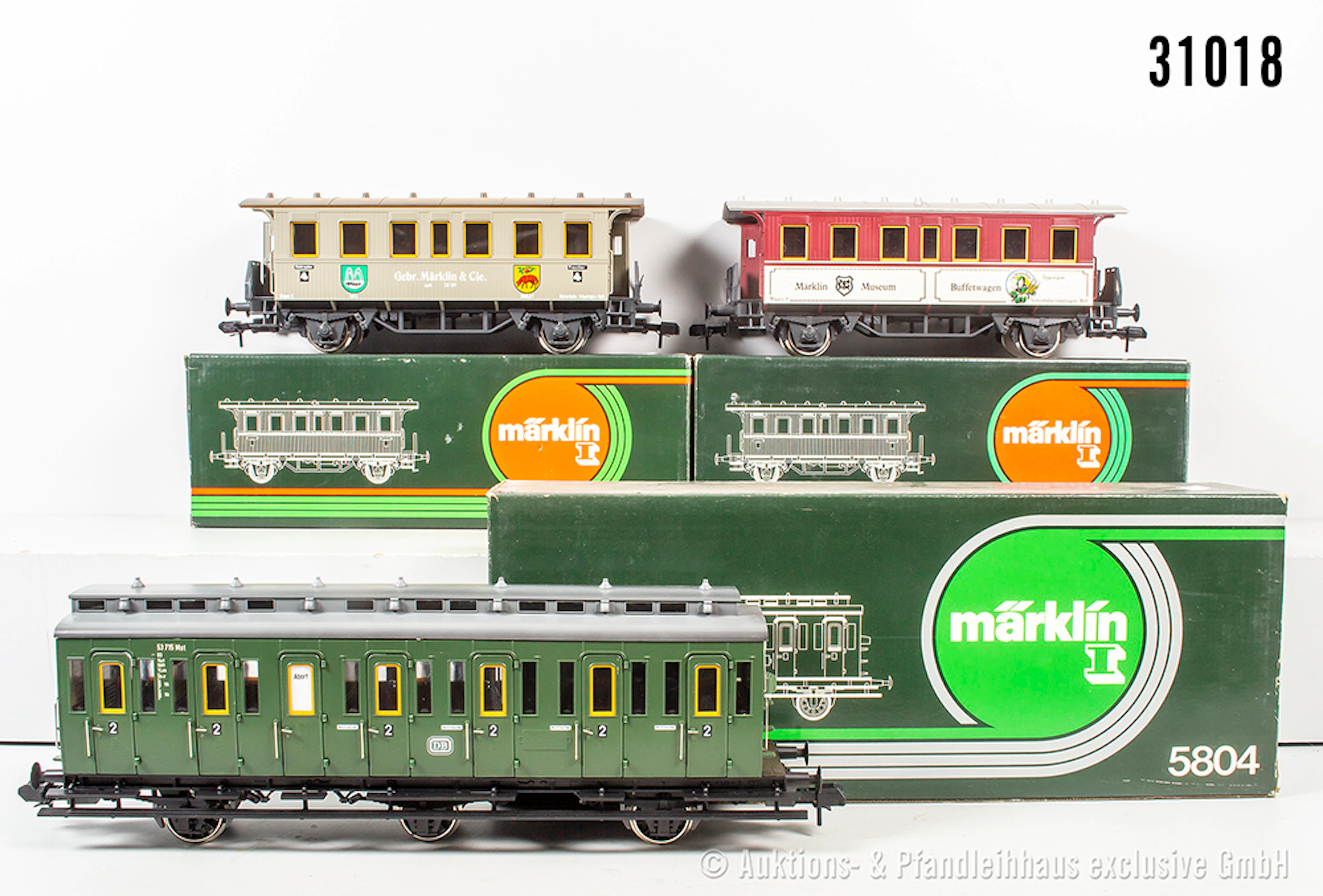 Märklin Spur 1: 5804 Abteilwagen, DB & Museums-Wagen 2, Museums-Wagen
