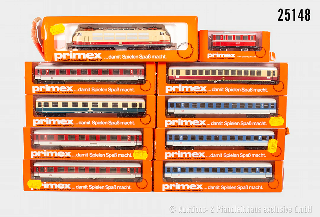 Märklin Primex H0 Personenzug: 3188 E-Lok, DB, BN 103 237-4 & 3x 4012