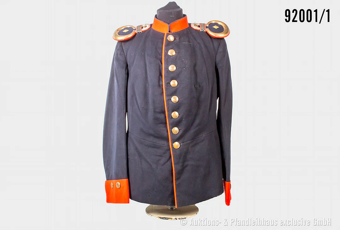 Preußen, Uniformrock, Oberleutnant a.D. der Infanterie, komplett mit