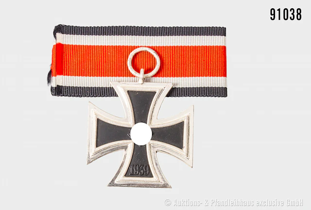 EK 2 1939, Hersteller "100" im Bandring, guter Zustand