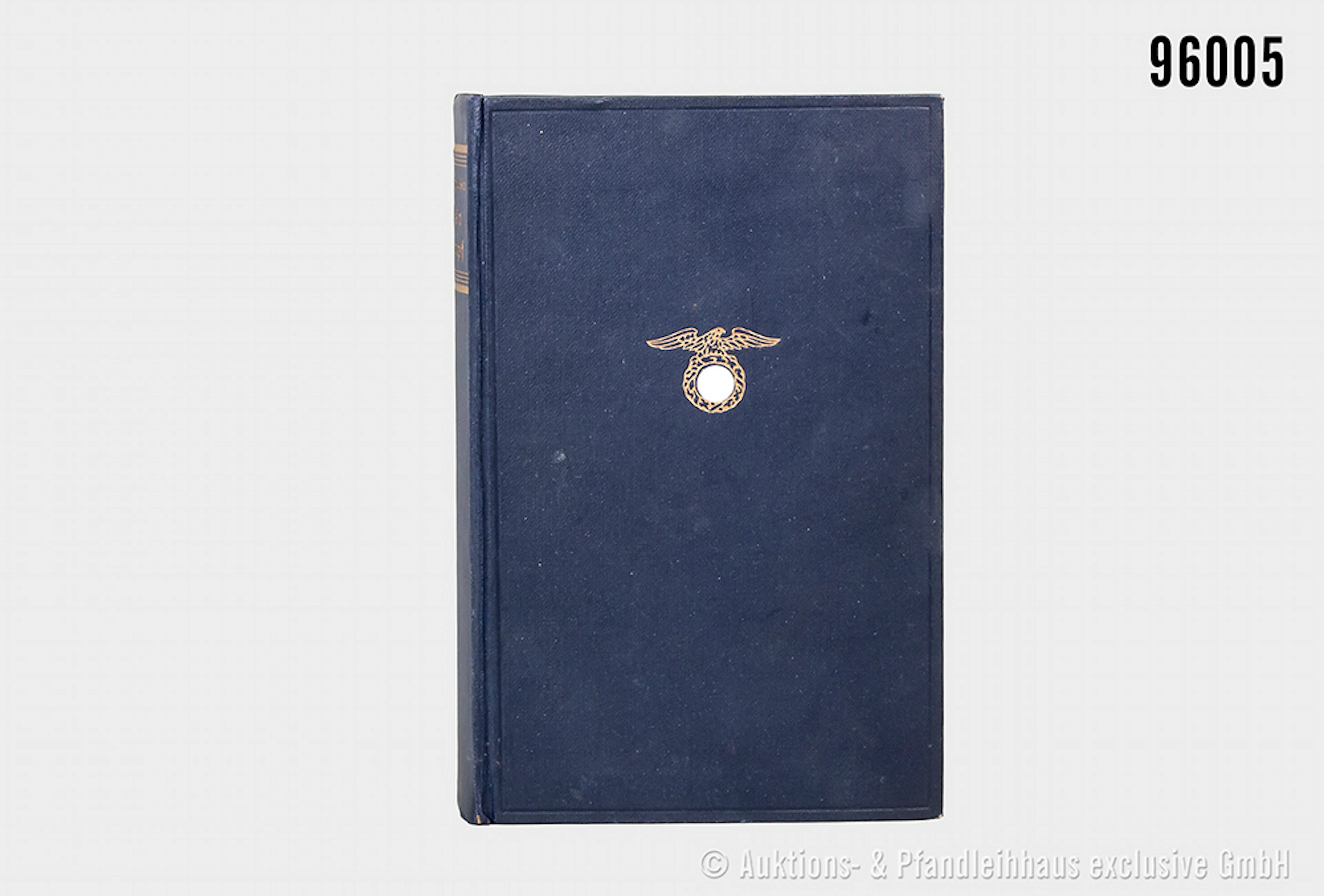 Adolf Hitler "Mein Kampf", blaue Leinenausführung von 1938, guter