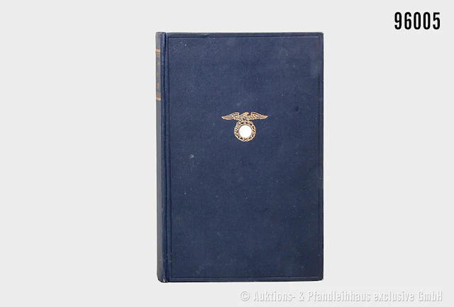Adolf Hitler "Mein Kampf", blaue Leinenausführung von 1938, guter