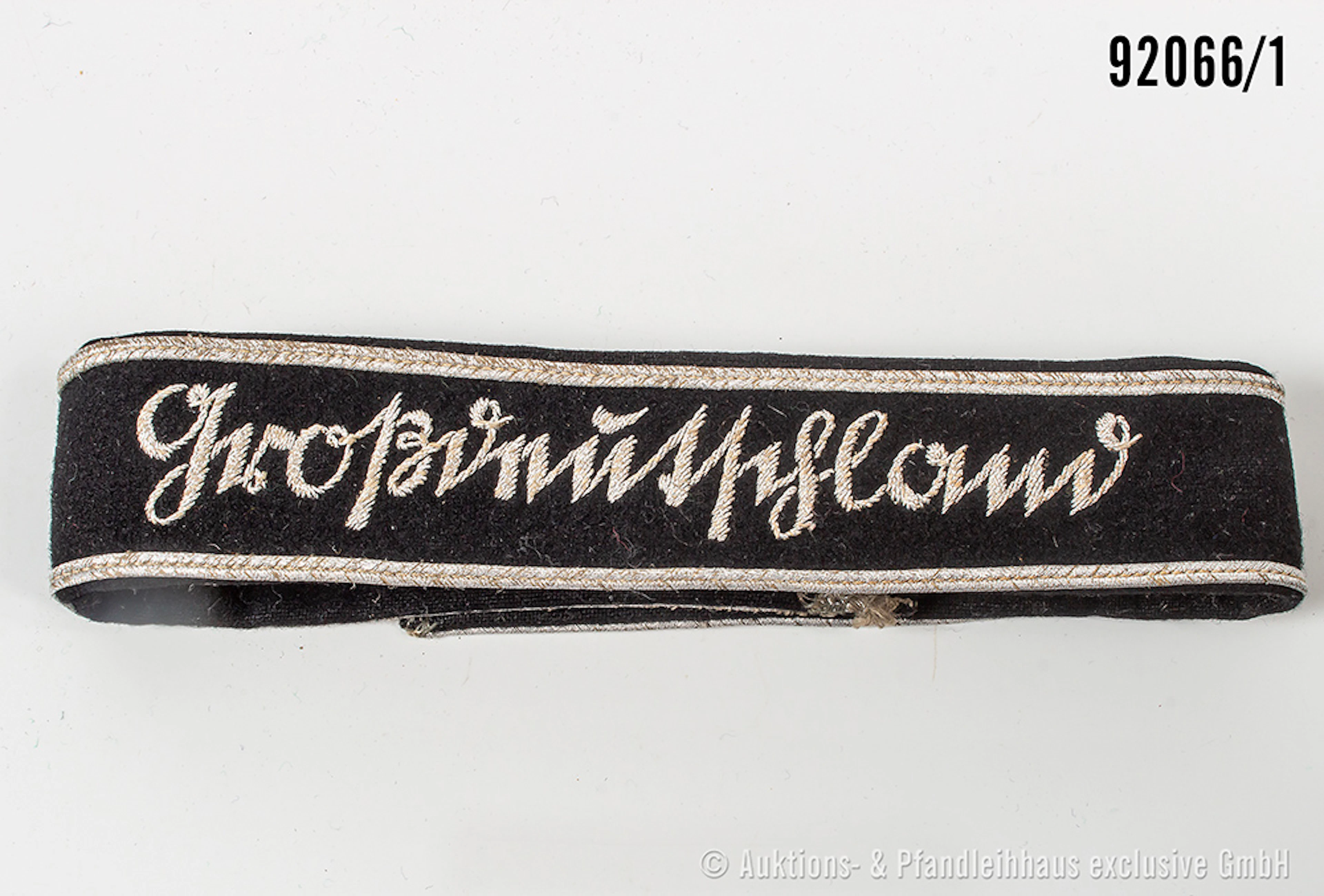 Ärmelband für Offiziere "Großdeutschland", L ca. 45 cm, guter Zustand