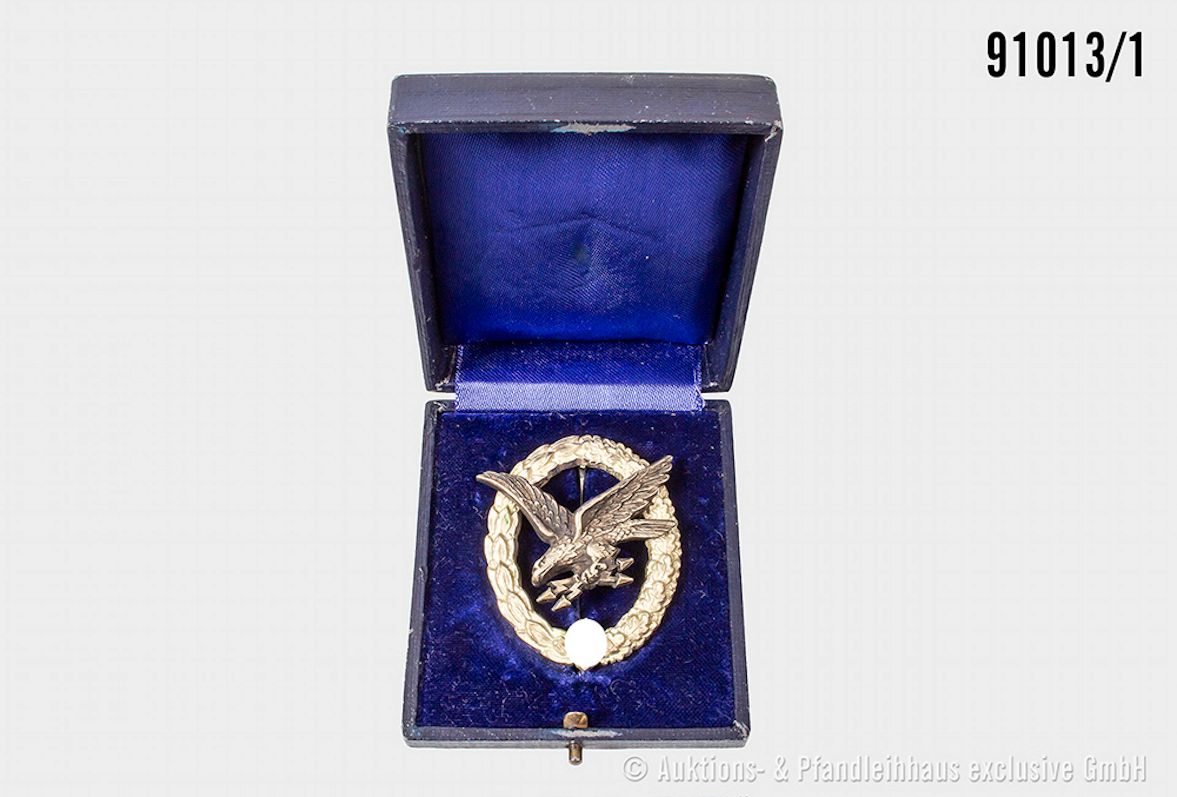 Luftwaffen-Fliegerschützenabzeichen, Buntmetall-Ausführung, Hersteller