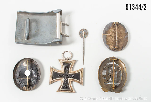 Konv. EK 2 1914, VWA in Silber, Buntmetallausf., Hersteller "30"