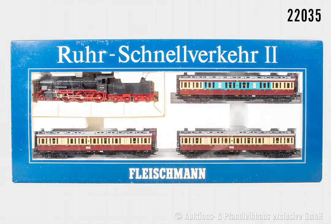 Fleischmann H0 Zug-Set: 4888 Ruhr-Schnellverkehr, Dampflok, DRG, BN
