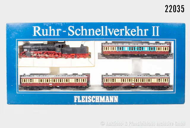 Fleischmann H0 Zug-Set: 4888 Ruhr-Schnellverkehr, Dampflok, DRG, BN