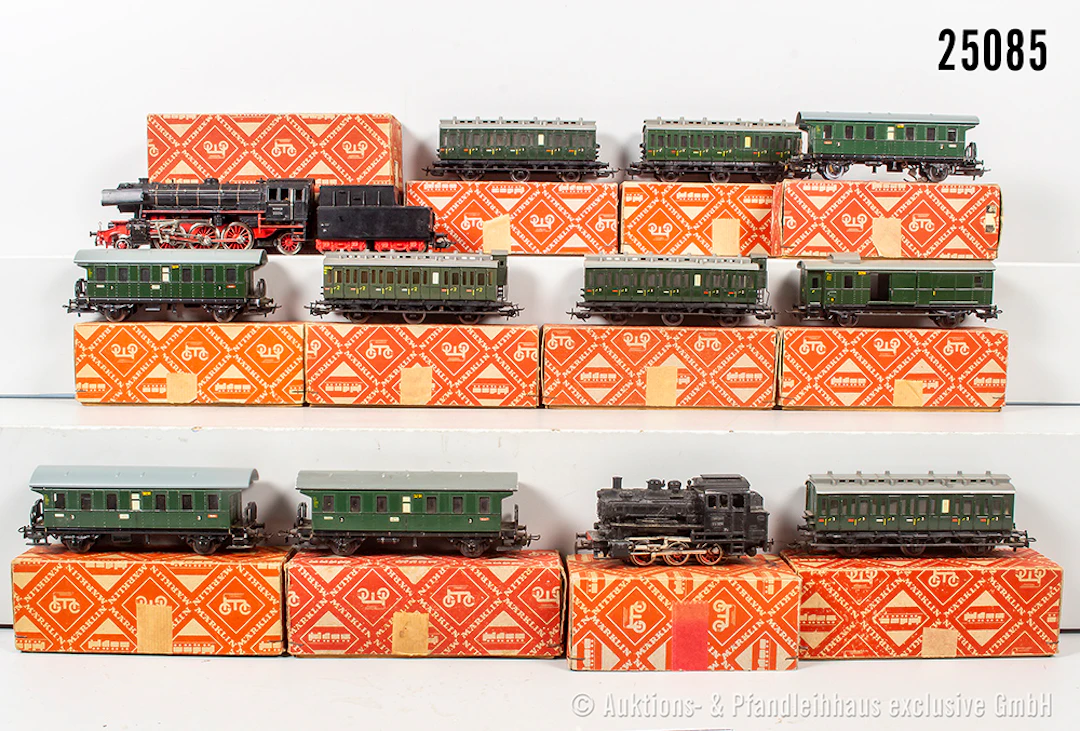 Märklin H0 Personenzug: 3000 Dampflok, BN 89 028 & 3005 Dampflok