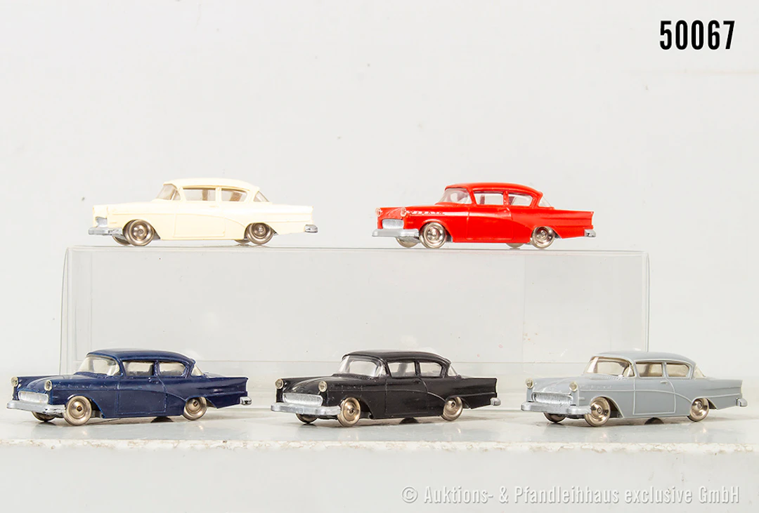 Lego H0 Modellautos, Opel 58 Rekord, verschiedene Ausführung, Z 1-2