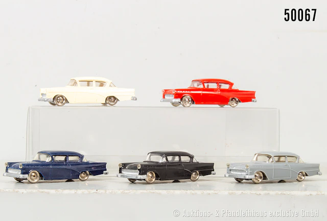 Lego H0 Modellautos, Opel 58 Rekord, verschiedene Ausführung, Z 1-2