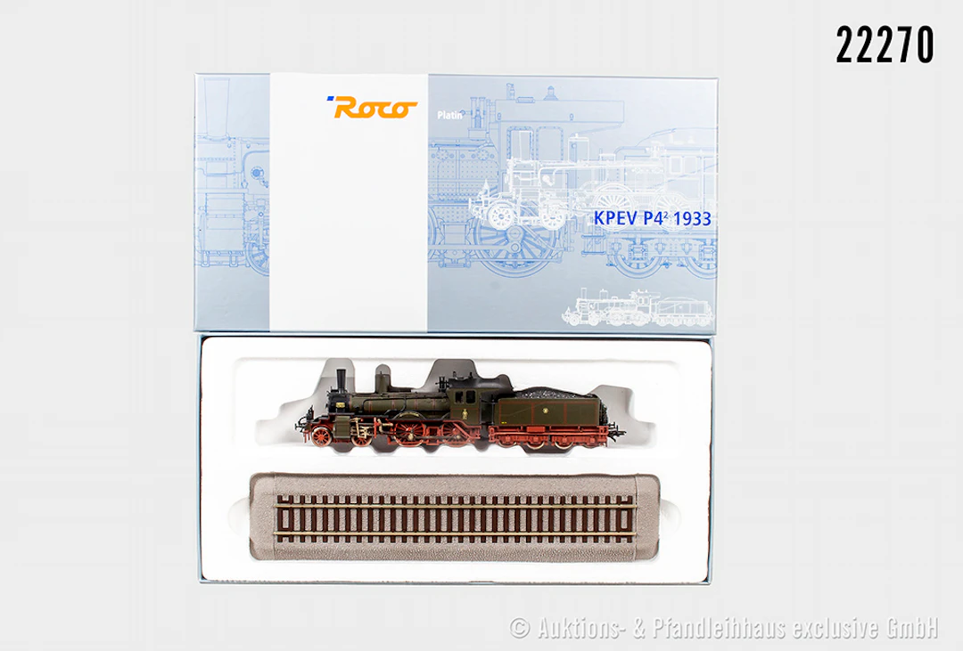 Roco H0: 63302 Dampflok T4, KPEV, BN 1933, DSS, Präsentationsgleis, Z 1, OVP