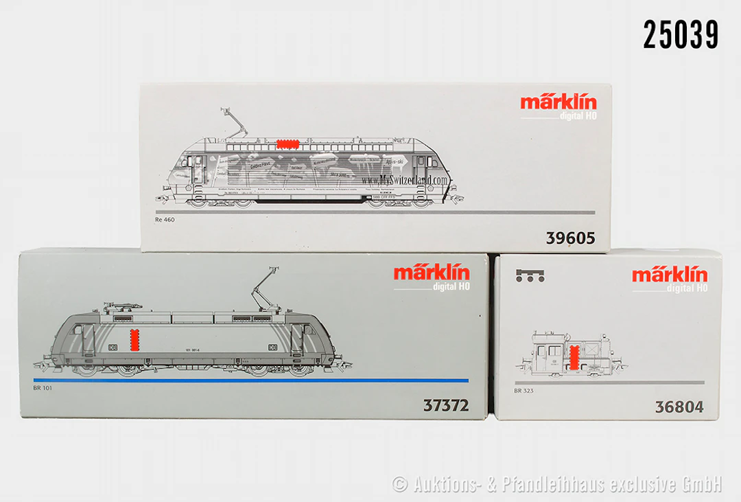Märklin digital H0: 39605 E-Lok, SBB, BN 460 078-9 & 37372 E-Lok