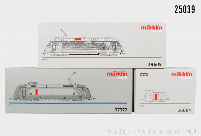 Märklin digital H0: 39605 E-Lok, SBB, BN 460 078-9 & 37372 E-Lok