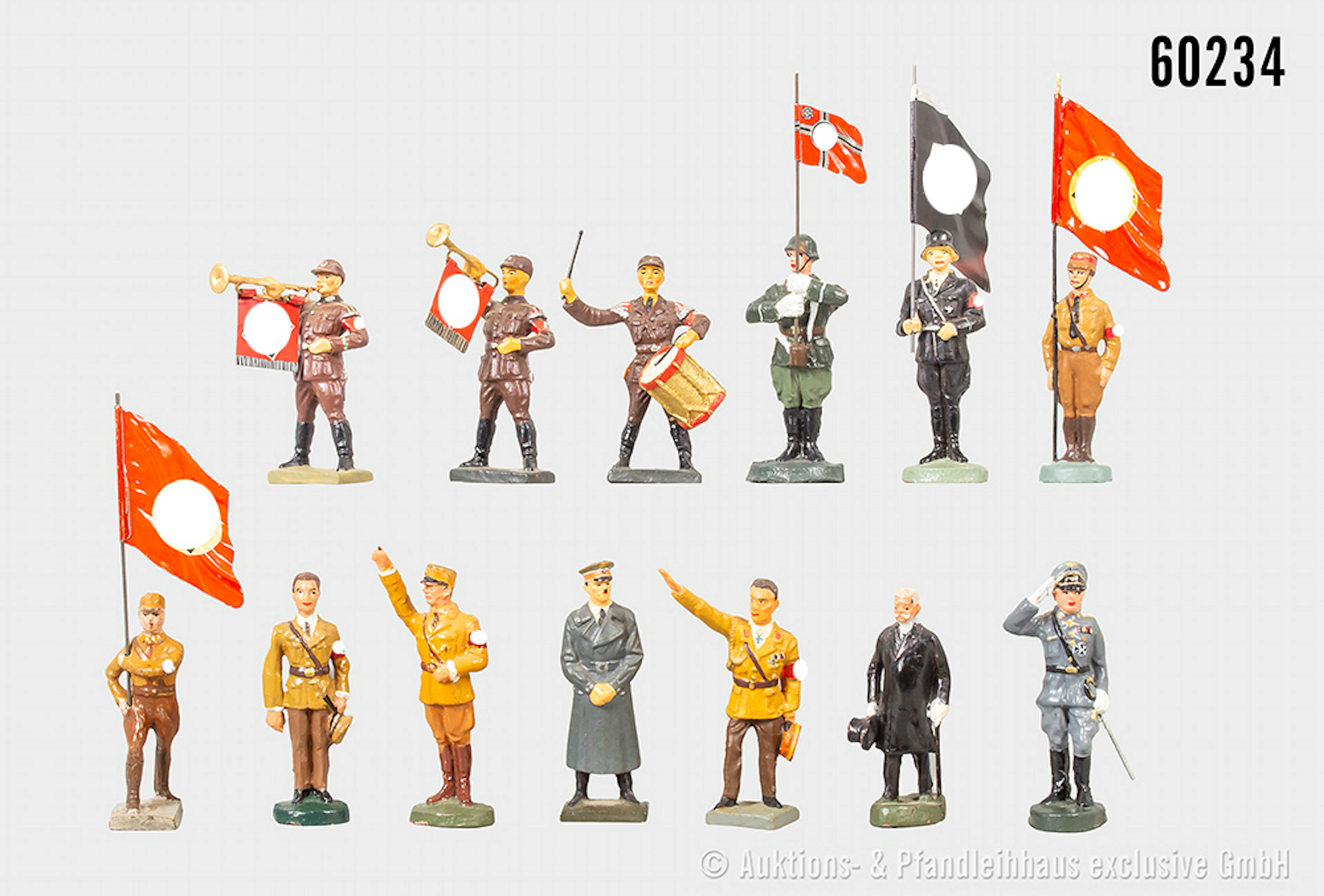 Figuren 2. WK, 1 x original sonst NK, teils verschiedene Organisationen