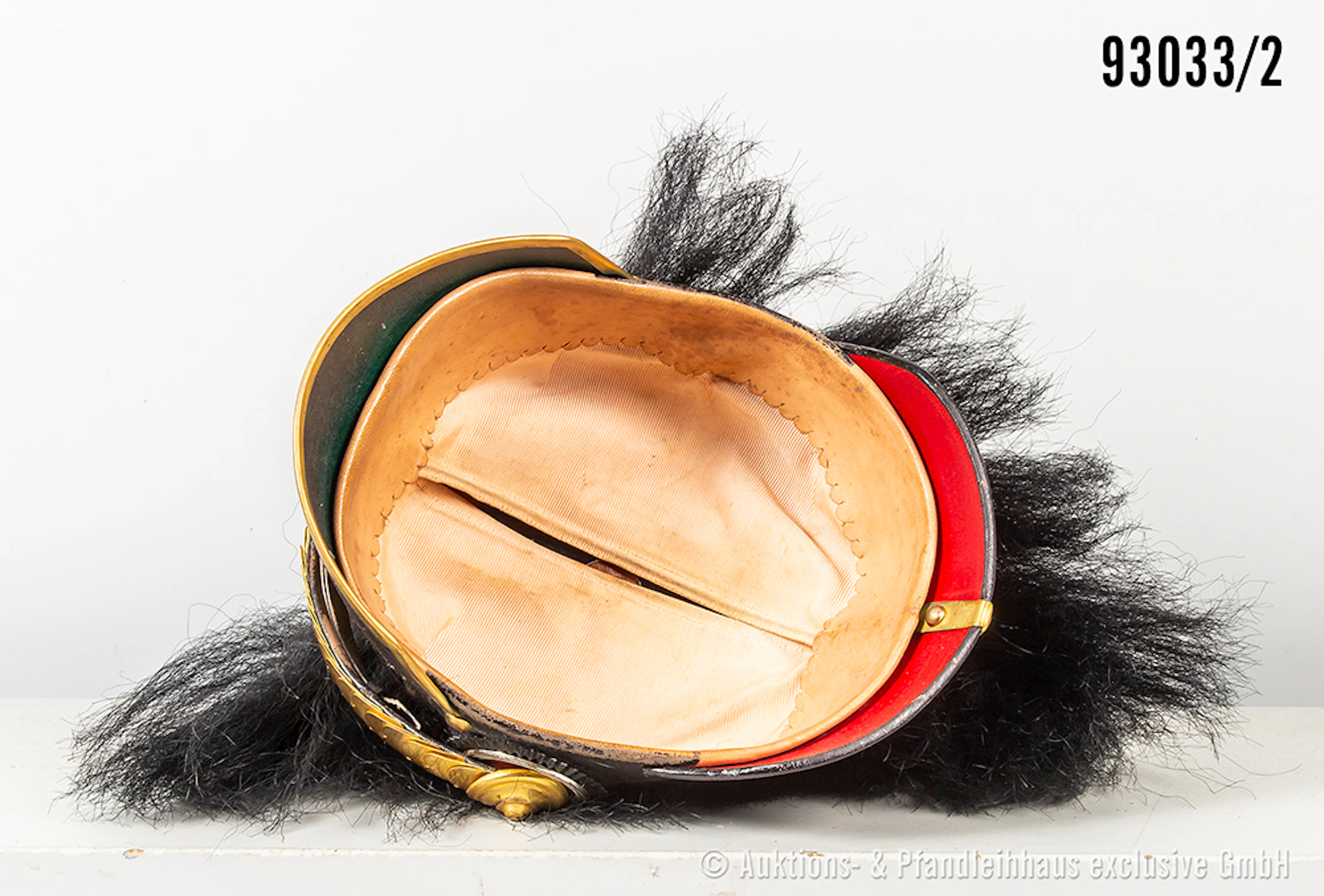 Preußen, Pickelhaube für Reserve-Offiziere der Dragoner, komplett