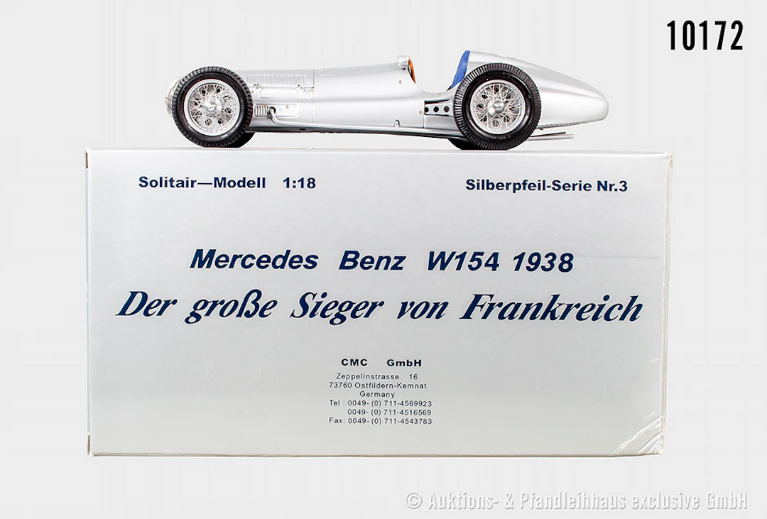 CMC Mercedes Benz W 154 1938 "Der große Sieger von Frankreich", Silberpfeil
