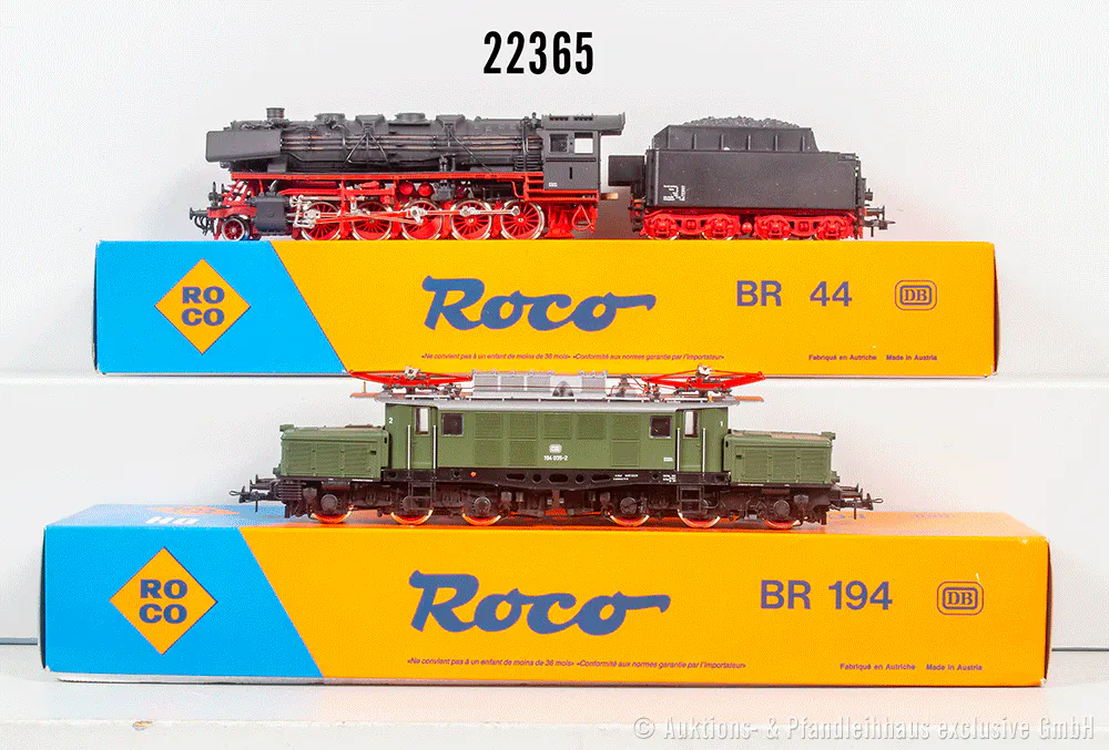 2-roco-h0-loks-04126-dampflok-db-bn-044-188-1-04168-e-lok-db