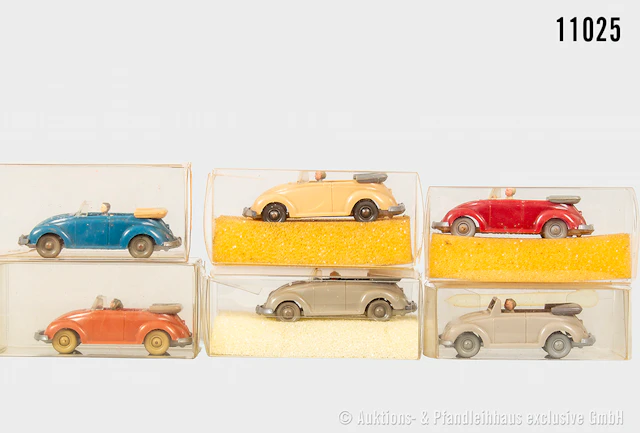Wiking H0 Modellfahrzeuge, VW Cabrio, Z 1-3