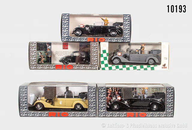 Rio Modellautos, dabei Mercedes Benz Operazione Barbarossa, MB Hitler's