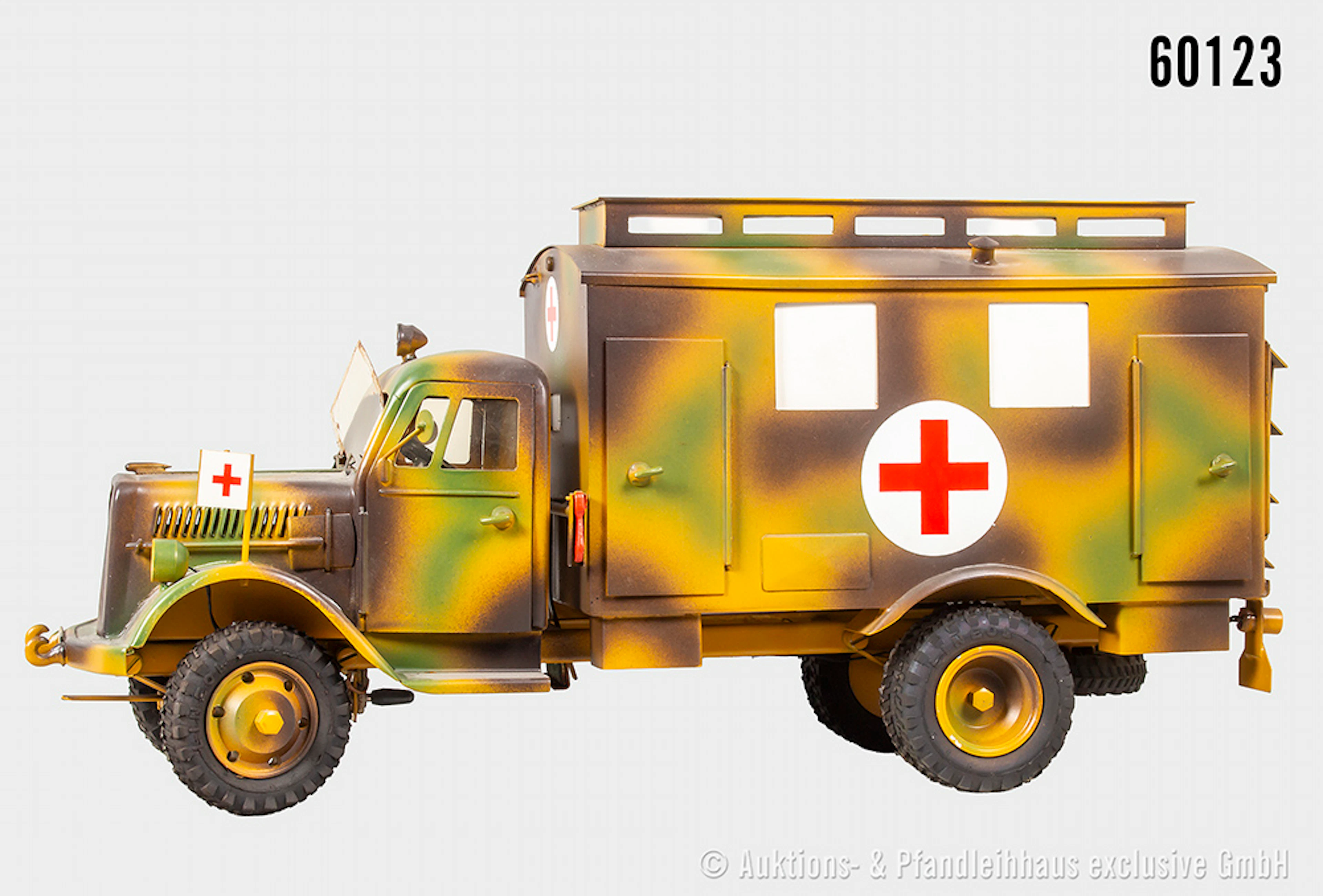 Lineol NK, Opel Blitz Sanitäts-LKW, Blech, elektrische Fahrscheinwerfer