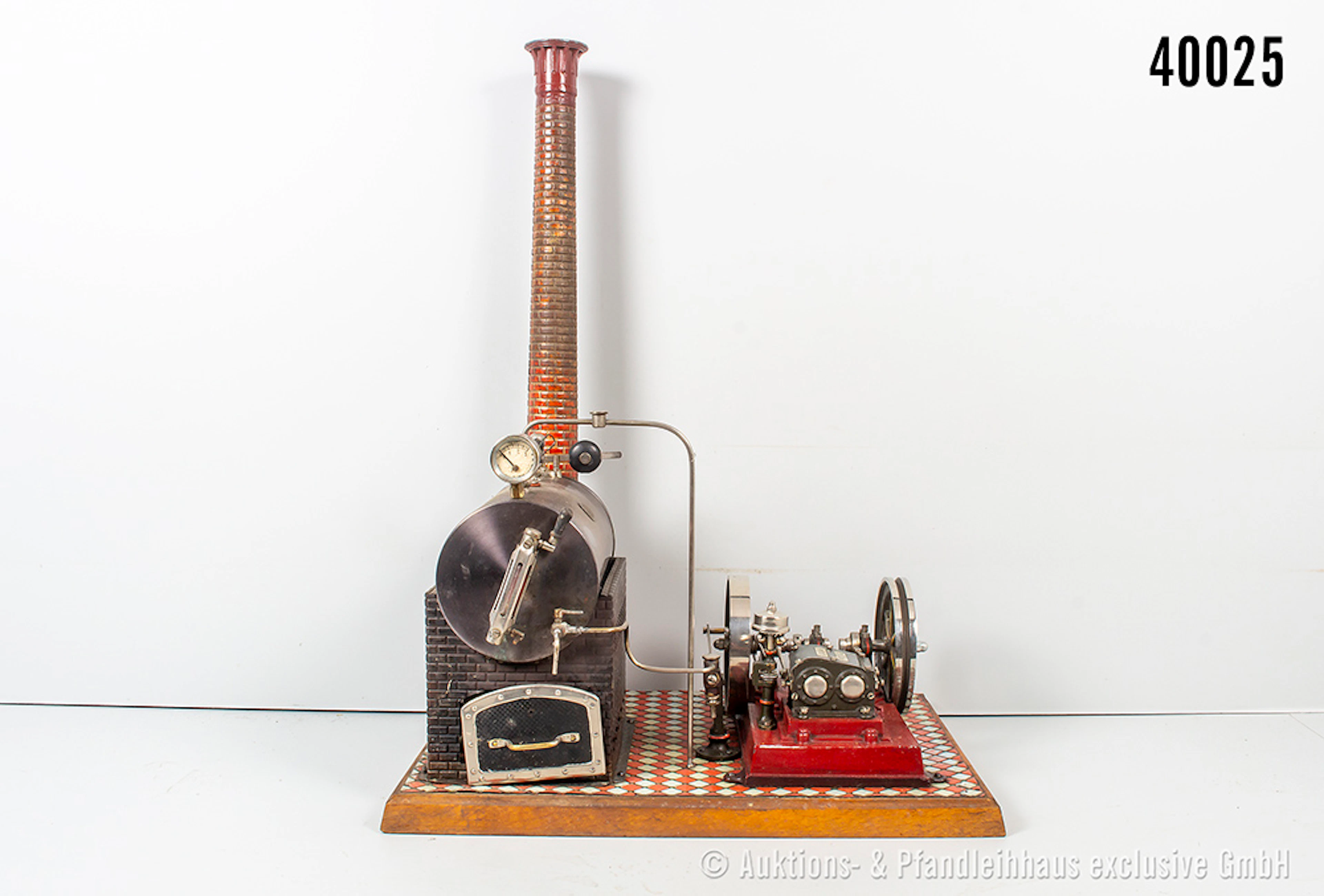 G.B. Bavaria große Dampfmaschine, großer liegender Kessel, KD 10 cm