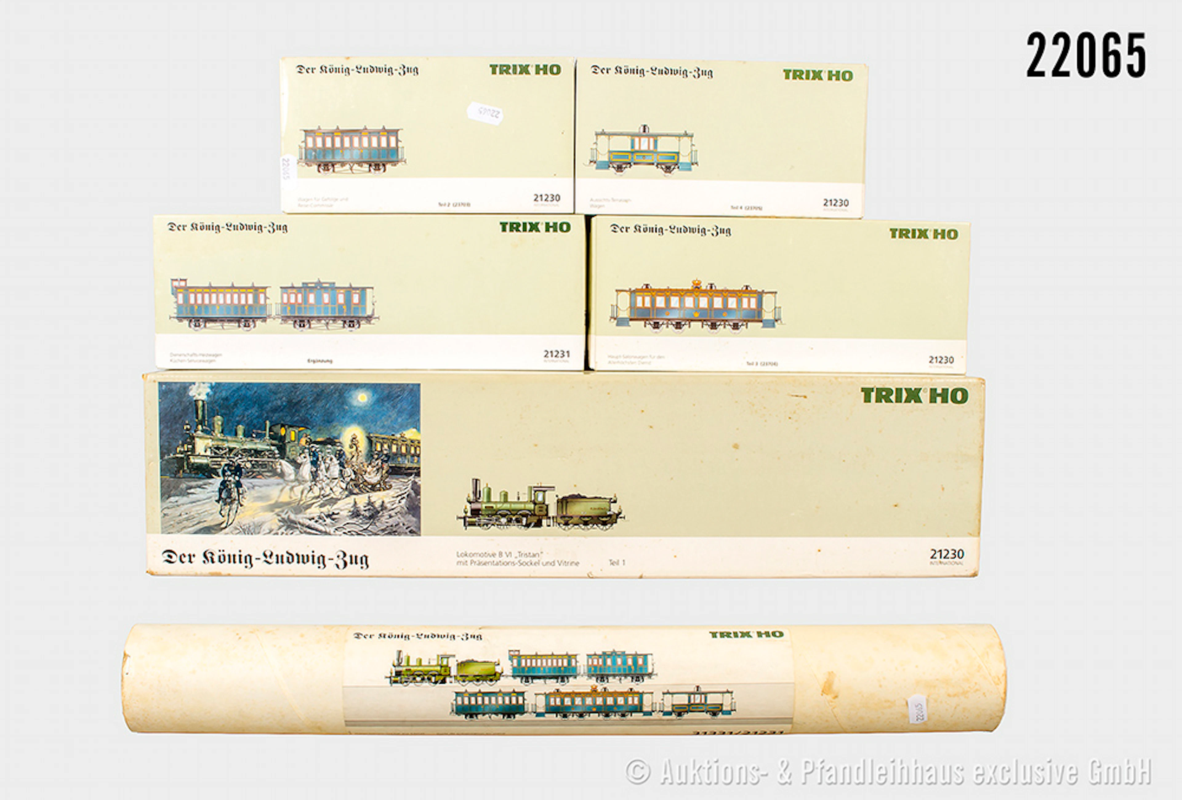 Trix H0: 21230 König Ludwig Hofzug: Bay. B 6 "Tristan", K.Bay.Sts.B.