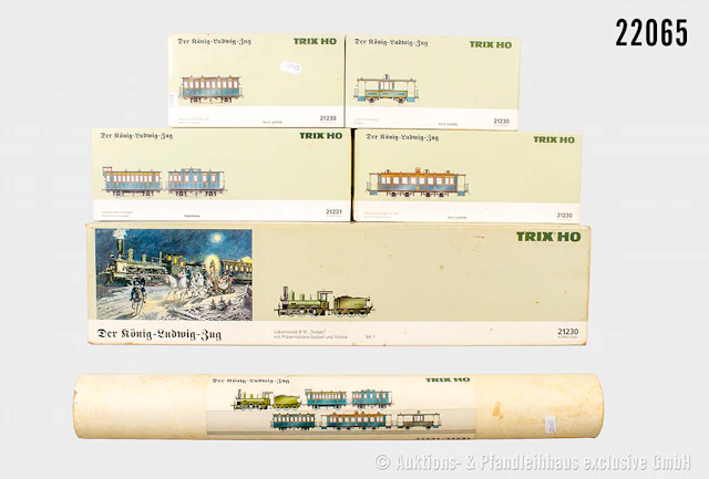 Trix H0: 21230 König Ludwig Hofzug: Bay. B 6 "Tristan", K.Bay.Sts.B.