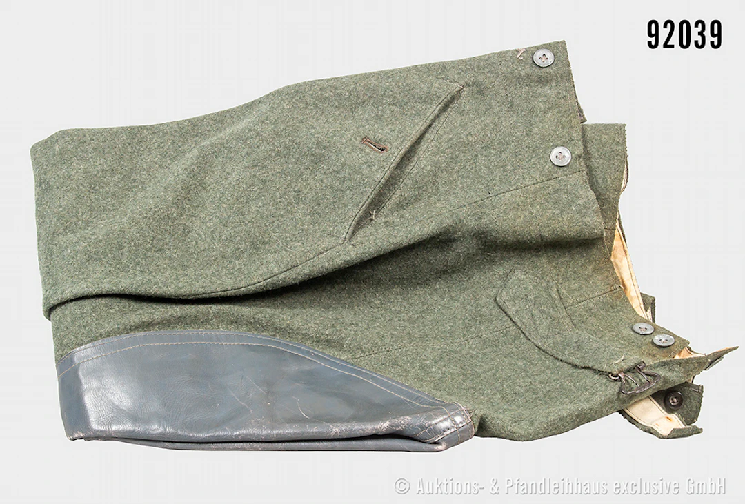 Breeches für Mannschaften des Heeres, Lederbesatz, Kammerstempel