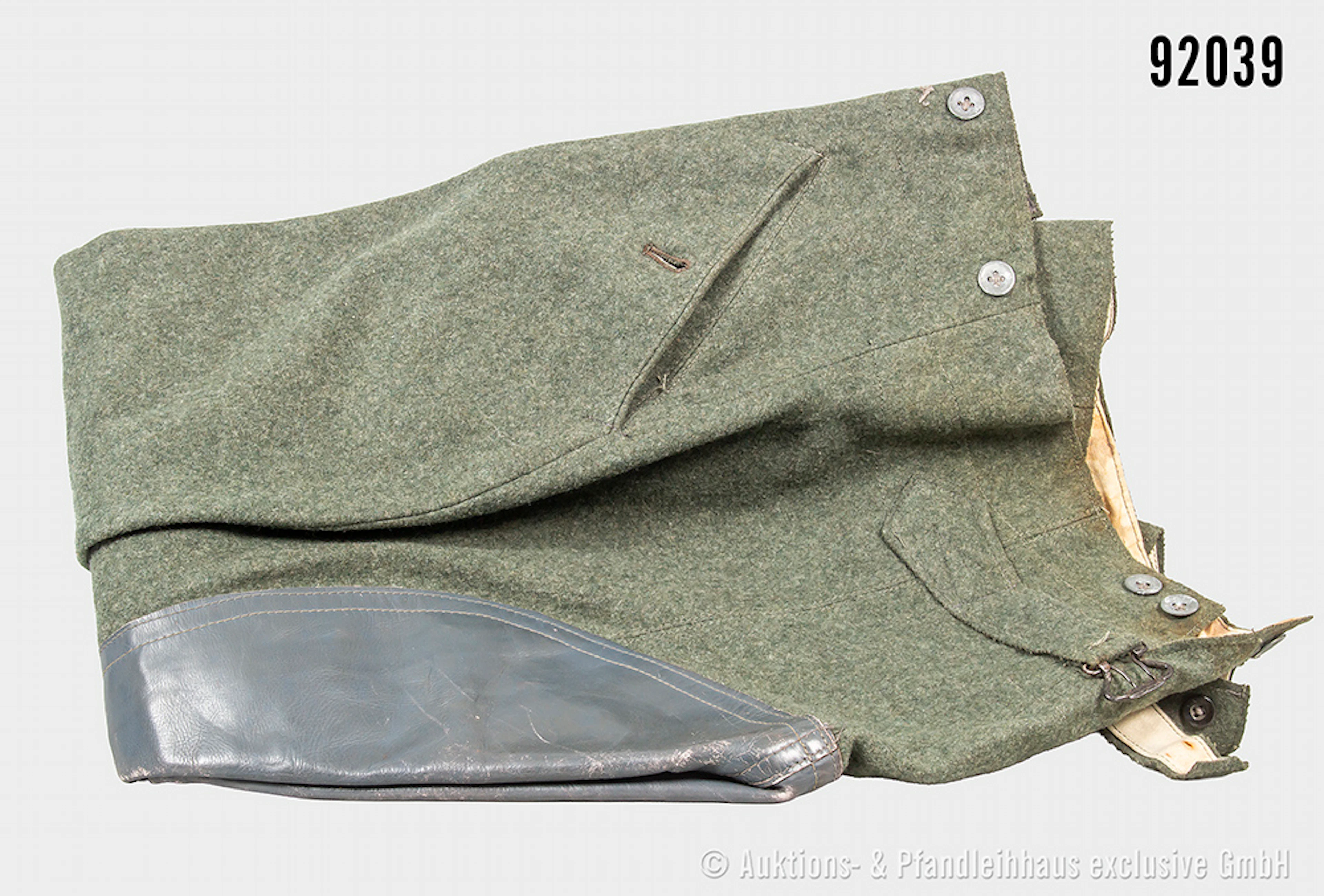 Breeches für Mannschaften des Heeres, Lederbesatz, Kammerstempel