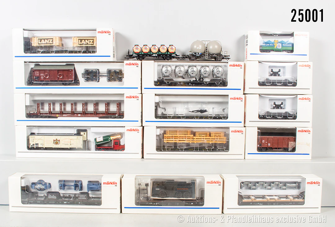 16x Märklin H0 Güterwagen: 46821, 46280, 46281, 4853, 4666, 46842