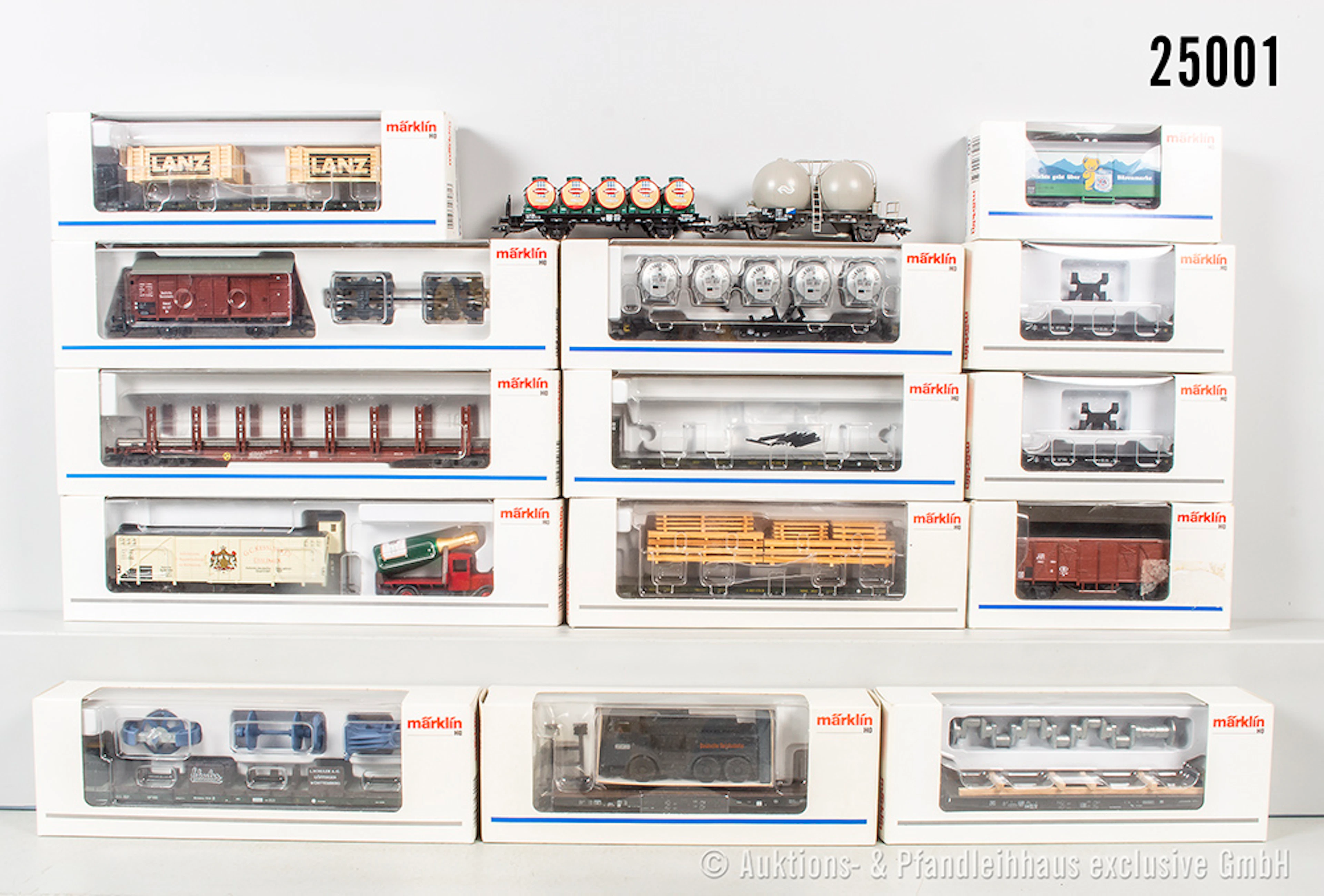 16x Märklin H0 Güterwagen: 46821, 46280, 46281, 4853, 4666, 46842