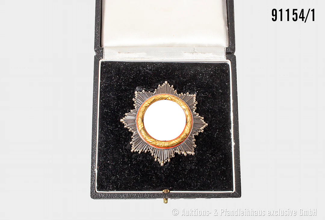 Deutsches Kreuz in Gold, Hersteller "134", typischer Prägefehler auf